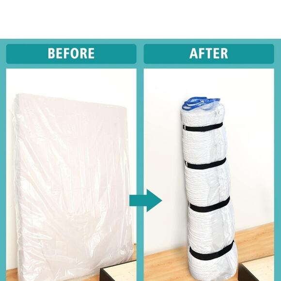 Memory Foam Mattress Vacuum Storage Bag - White - Picture 2 of 6